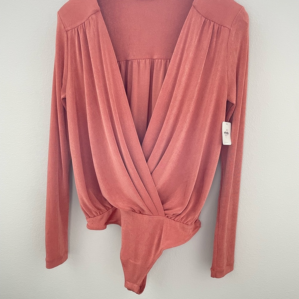 NWT FREE PEOPLE Turnt Bodysuit in Copper - Picture 4 of 13